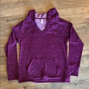 Purple Hooded Sweatshirt/tunic